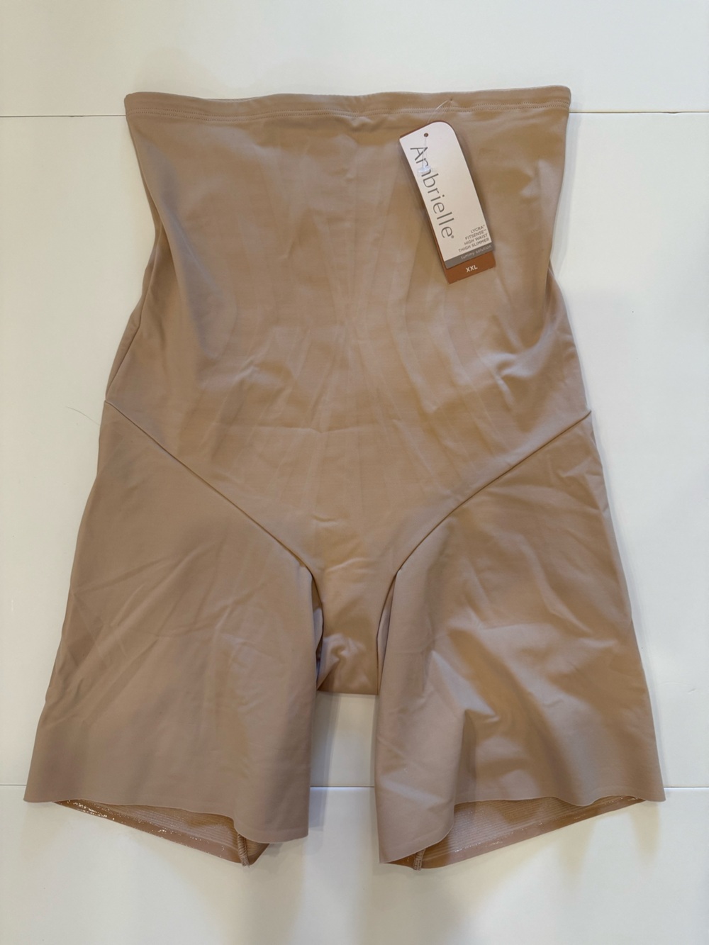 Ambrielle XXL Nude High Waist Thigh Slimmer Shapewear Shorts NWT